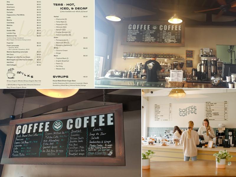 Coffee Coffee Menu