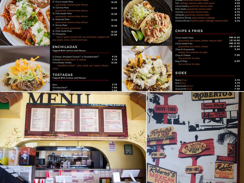 Roberto's Mexican Food - Encinitas Menu