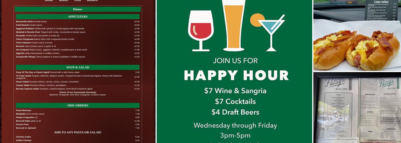 Patsy's Pizzeria of Queens Menu