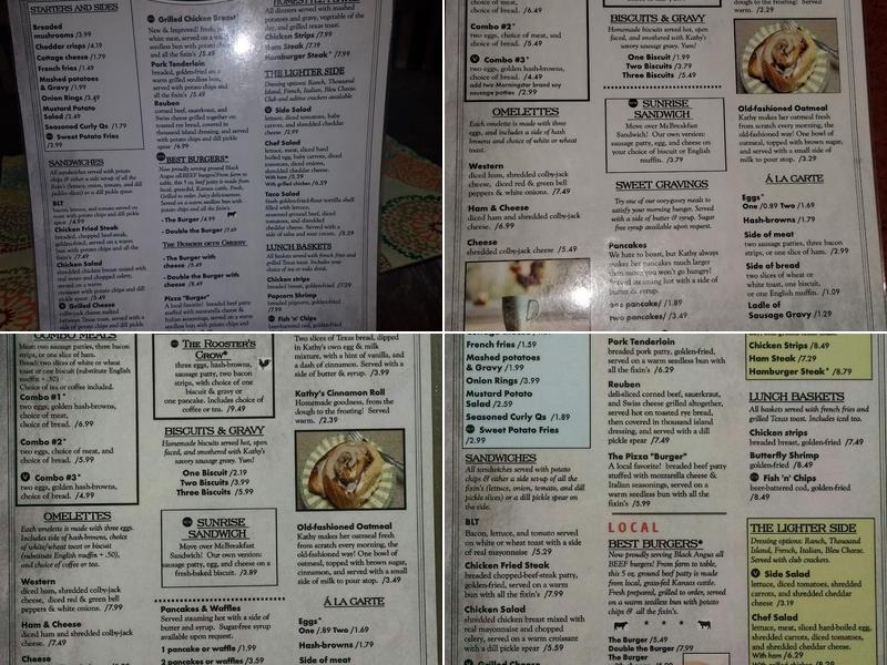 Kathy's Kitchen Menu