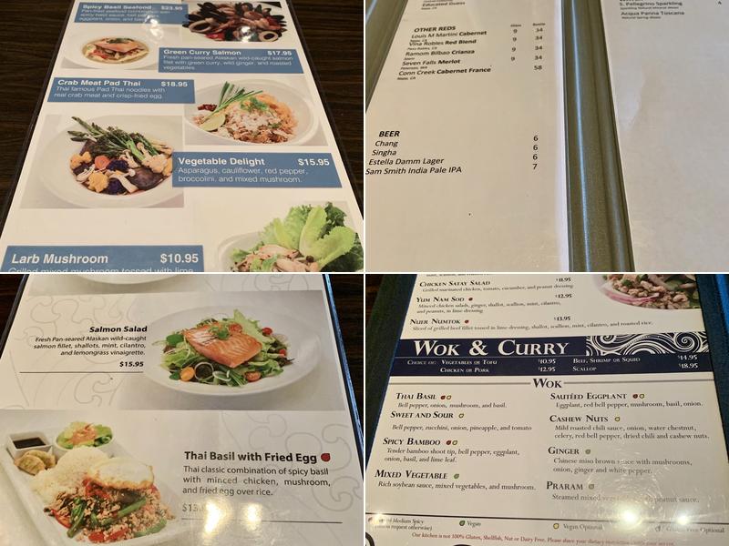 Similan Thai Restaurant Menu