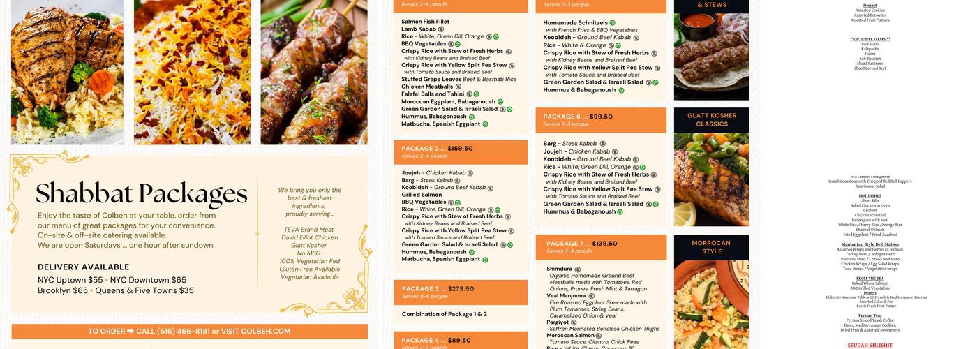 Colbeh Menu