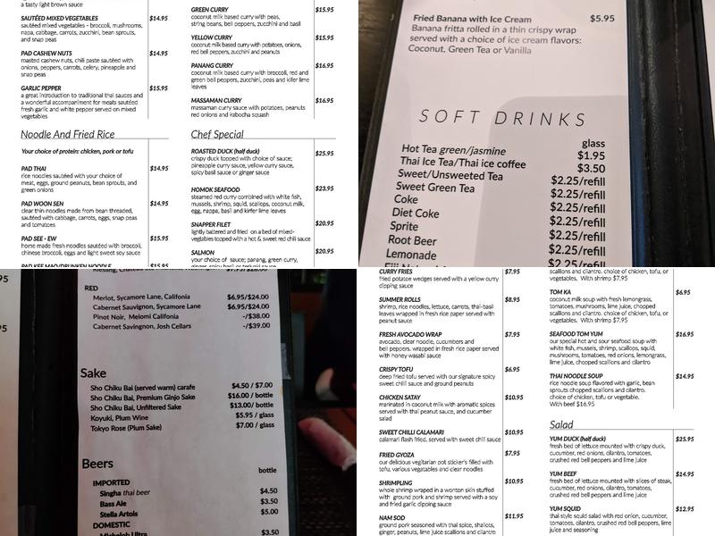 Thailicious Longwood FL Menu