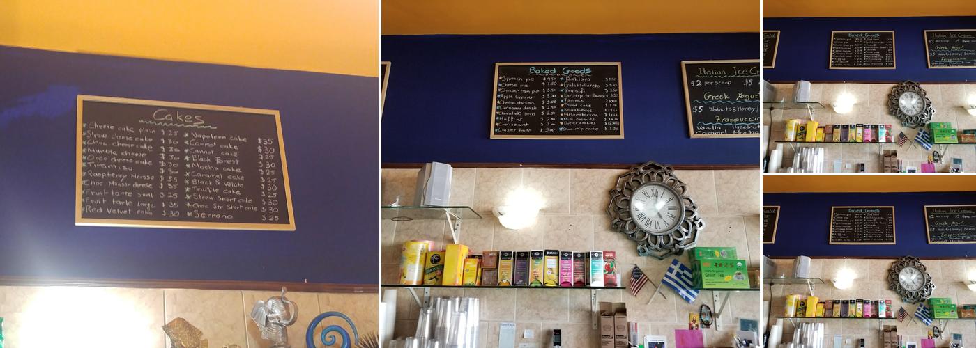 Elite Pastries Cafe Menu