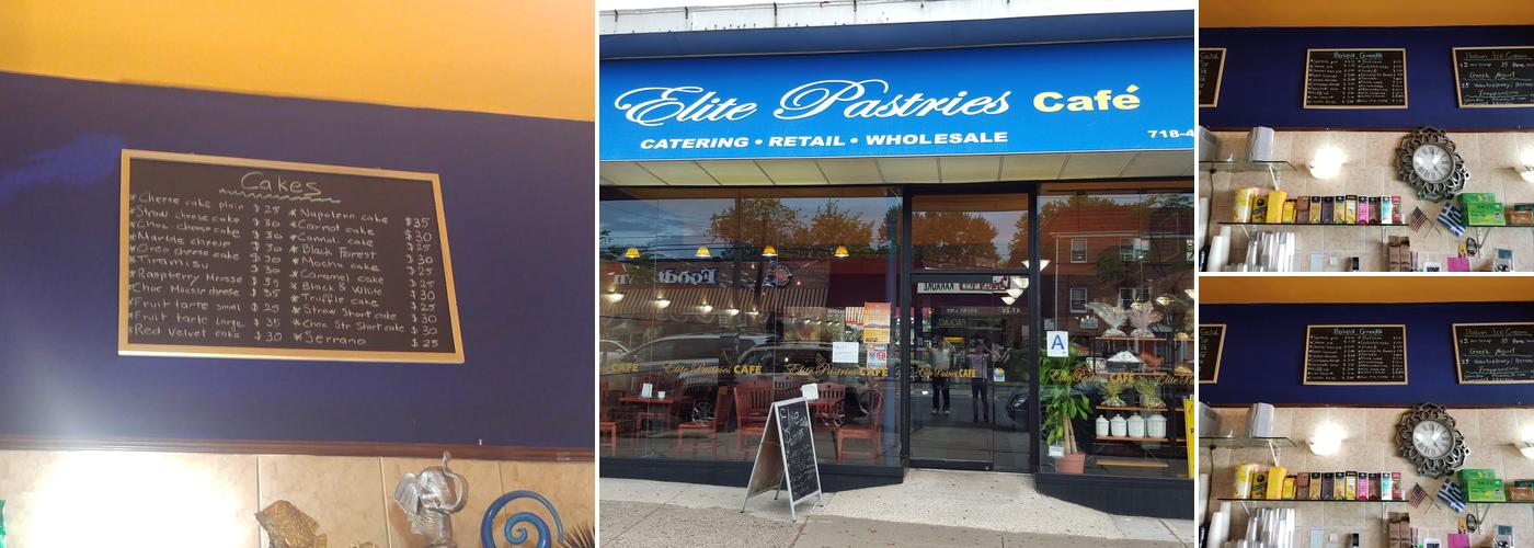 Elite Pastries Cafe Menu