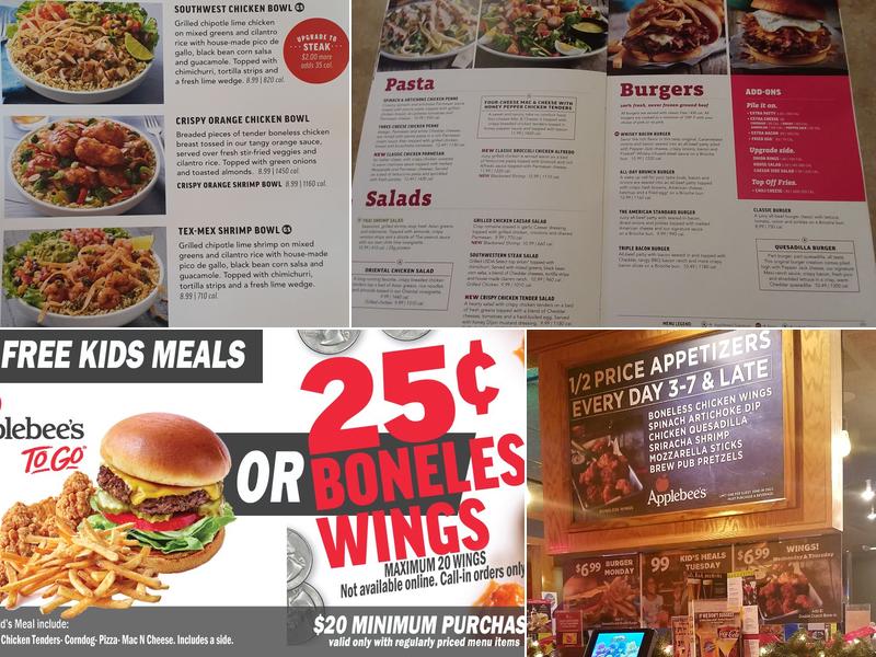 Applebee's Grill + Bar Menu