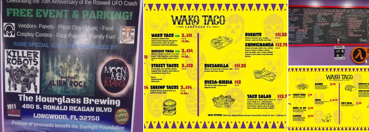 Wako Taco Menu
