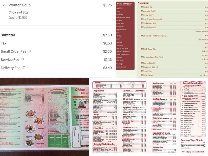 China Wok Menu