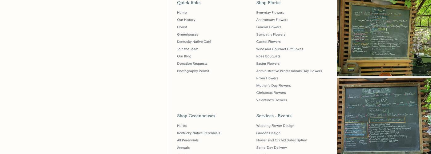 Kentucky Native Café Menu