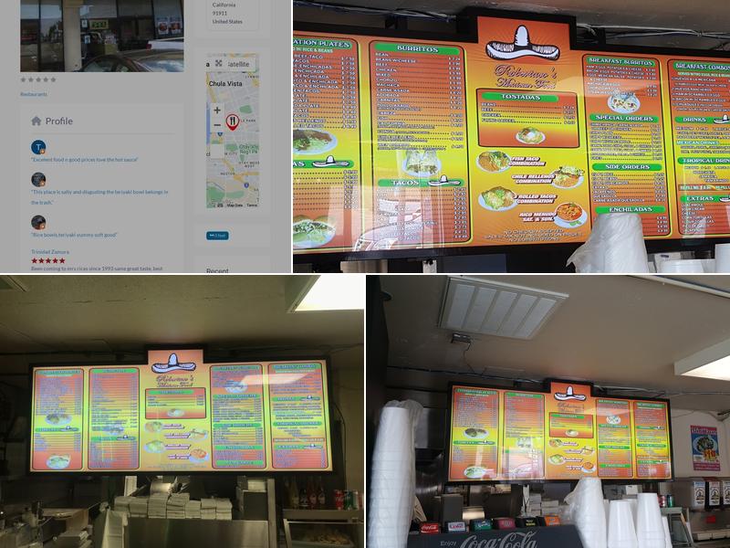 Robertacos Menu