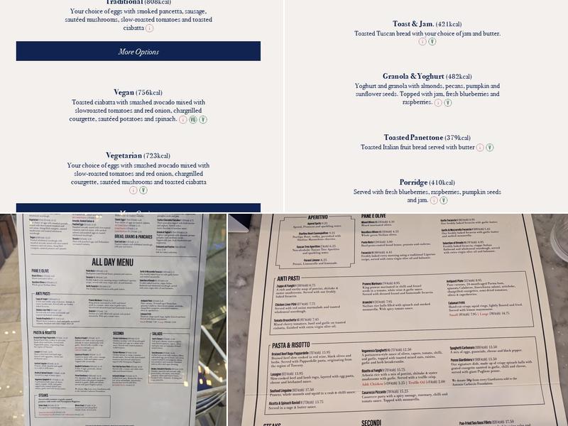 Carluccio's Menu