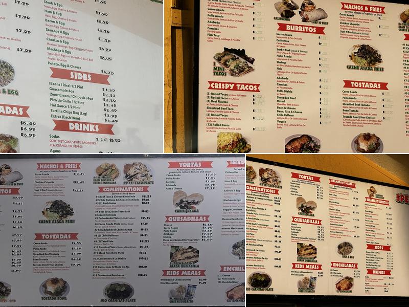 Don Pancho's Mexican Food Menu