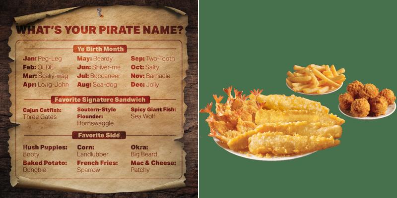 Captain D's Menu