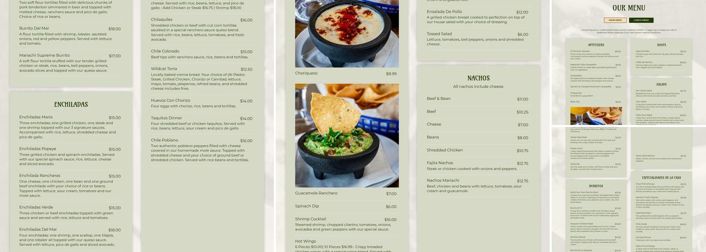 El Mariachi Mexican Restaurant & Cantina Menu