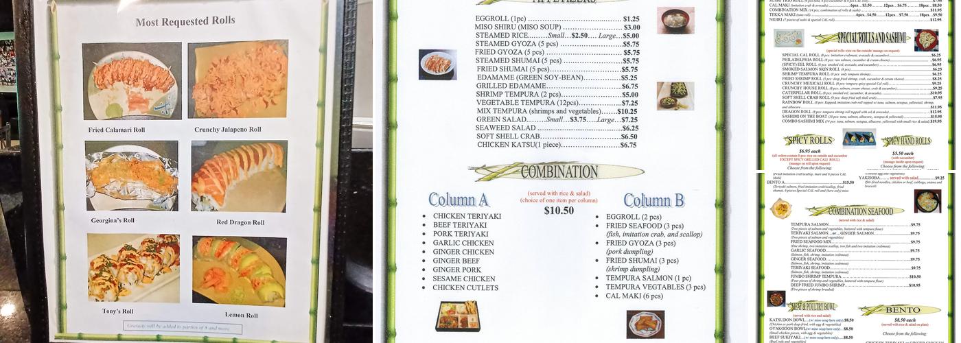 Tomodachi Sushi Bar & Restaurant Menu