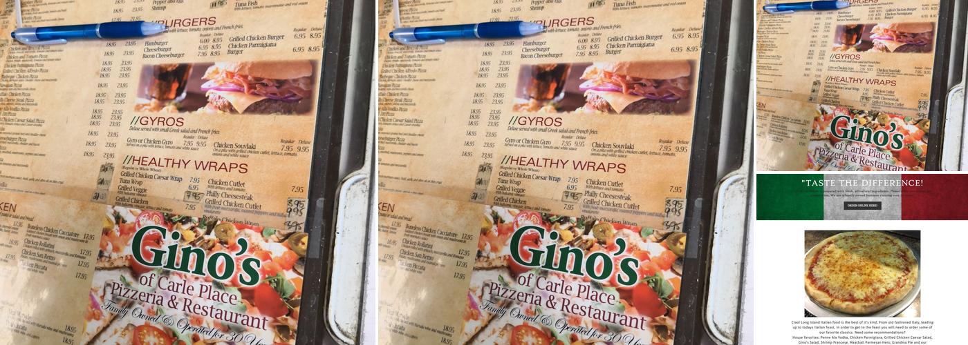 Gino's of Carle Place Pizzeria and Restaurant Menu