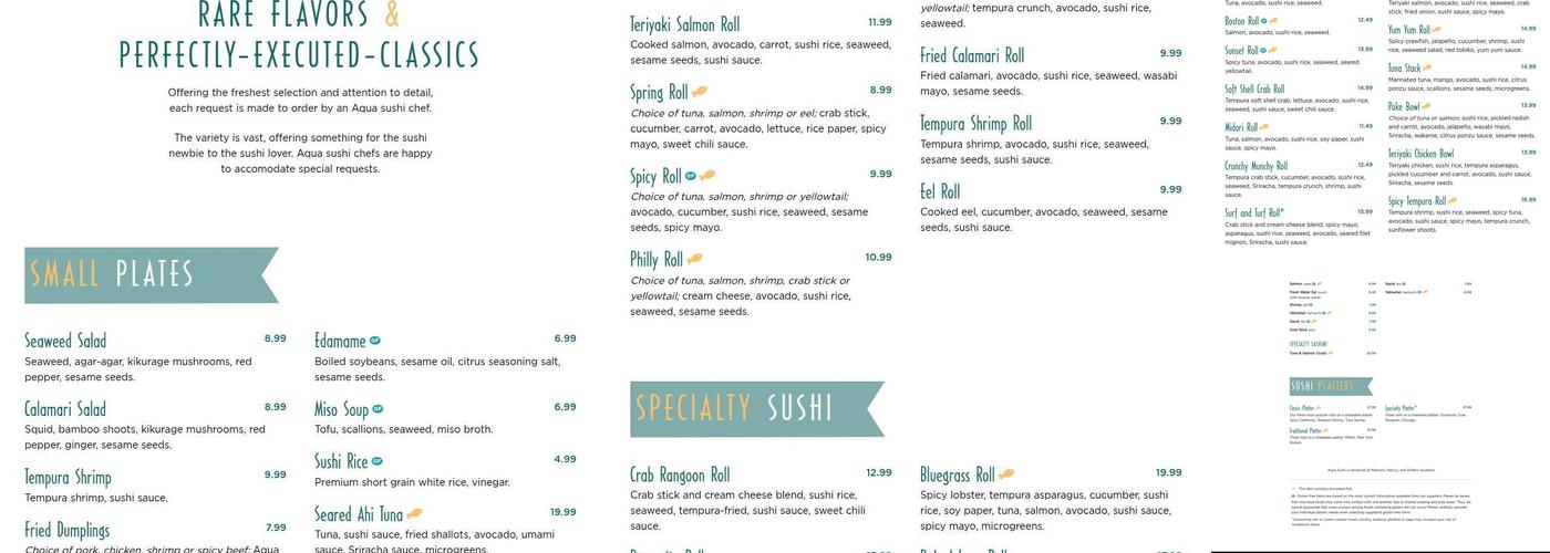 Malone's Palomar Menu