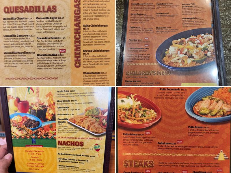 Fiesta Brava Menu