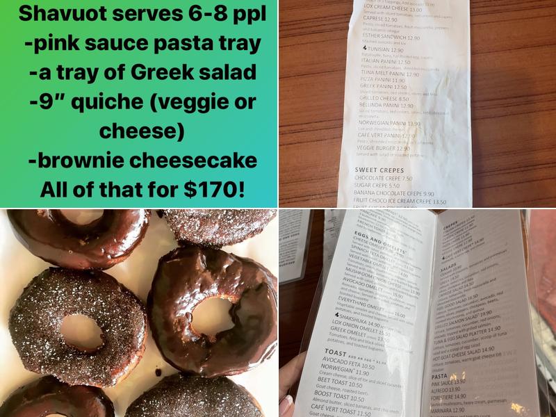 Cafe Vert Menu
