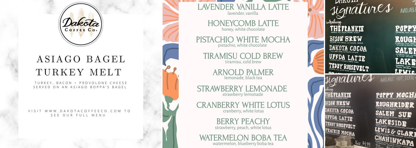 Dakota Coffee Co Menu