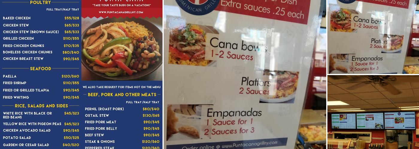 Punta Cana Dominican Grill Menu