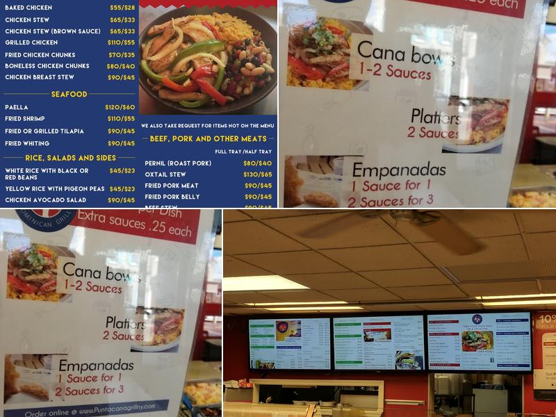 Punta Cana Dominican Grill Menu