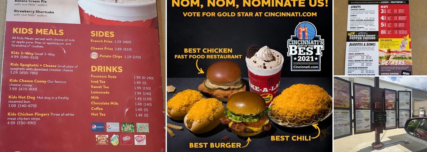 Gold Star Menu