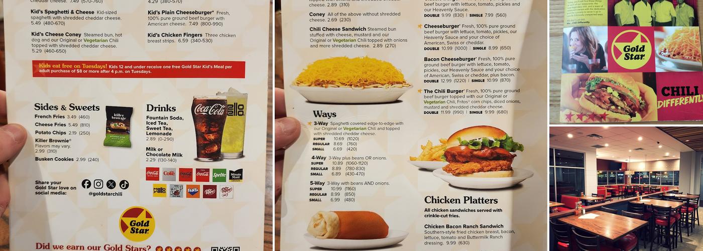 Gold Star Menu