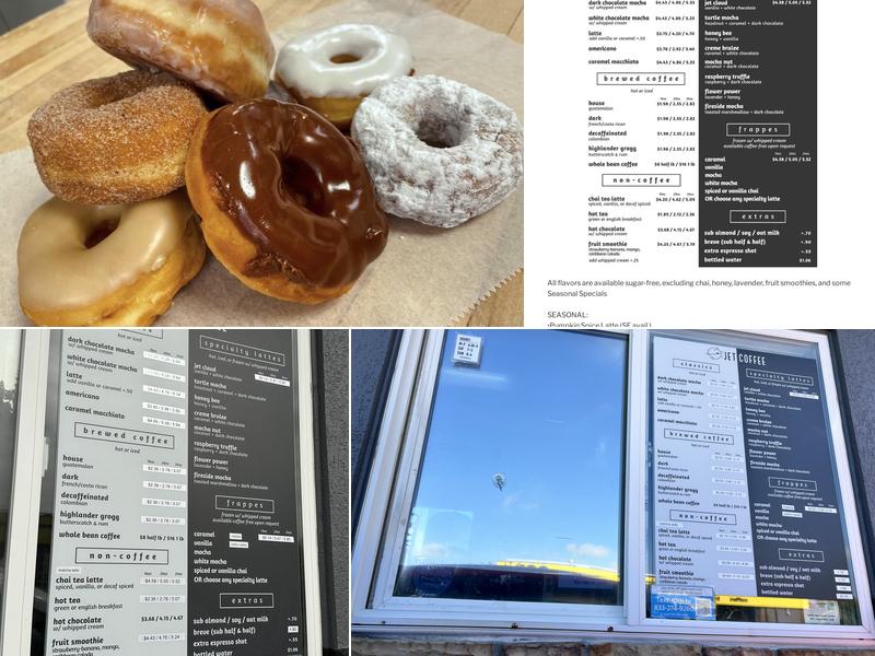 Jet Coffee Drive-thru Menu