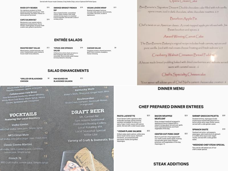 Front Street Café Menu