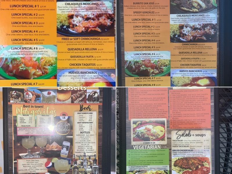 El Loro Mexican Restaurant Menu
