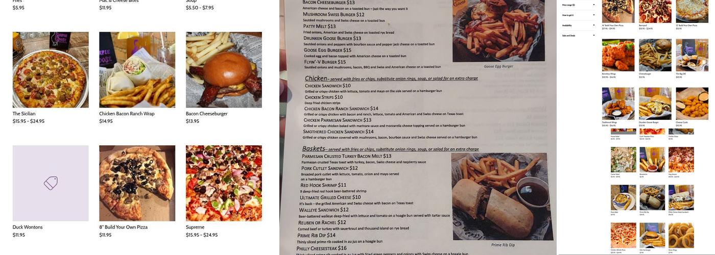 Purple Goose Eatery & Drinkery Menu