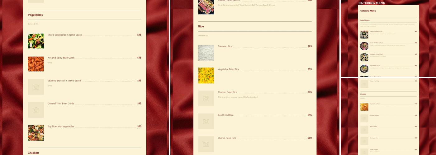 Szechwan Ichiban Menu