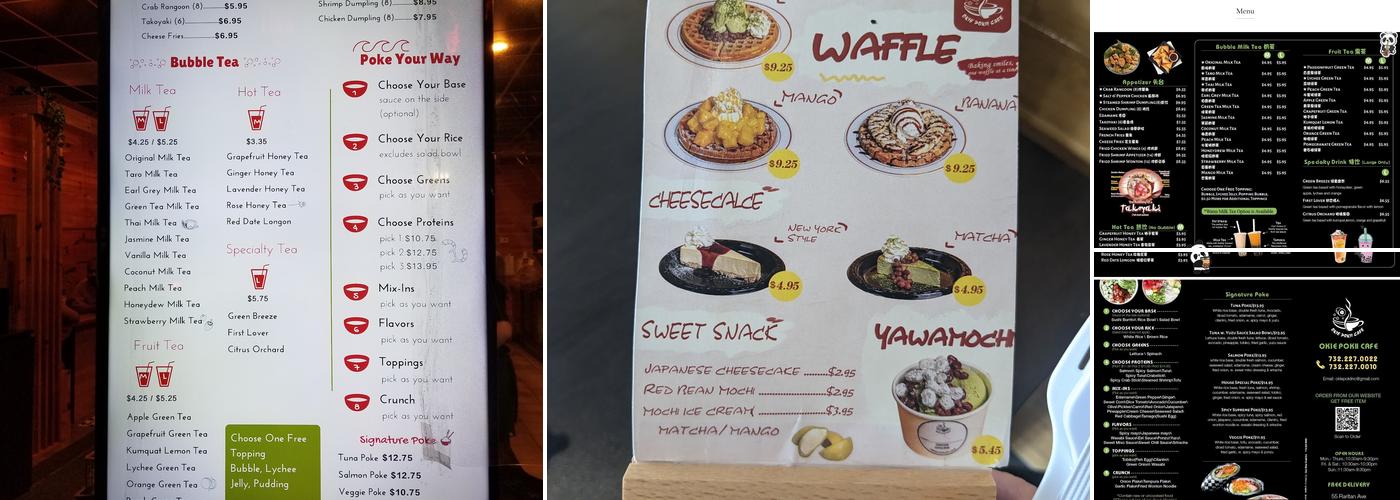 Okie Pokii Cafe Menu