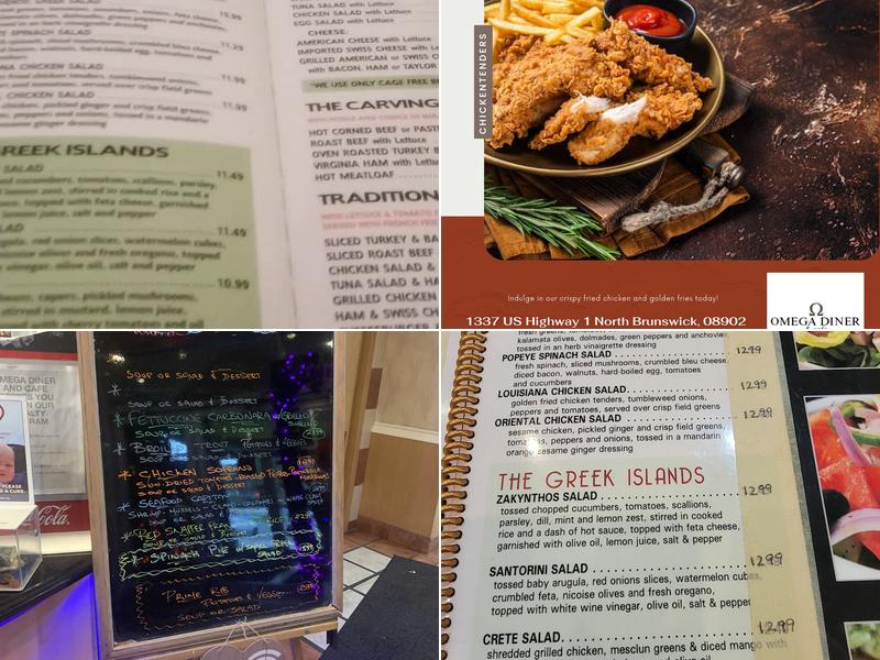 Omega Diner & Cafe Menu