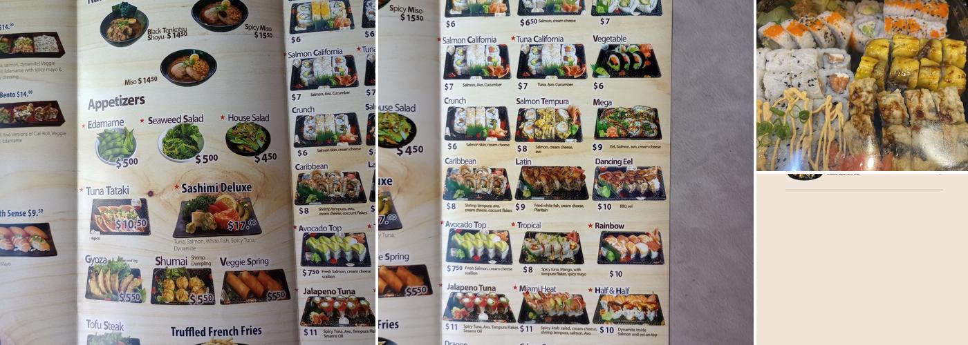 Iron Sushi Menu