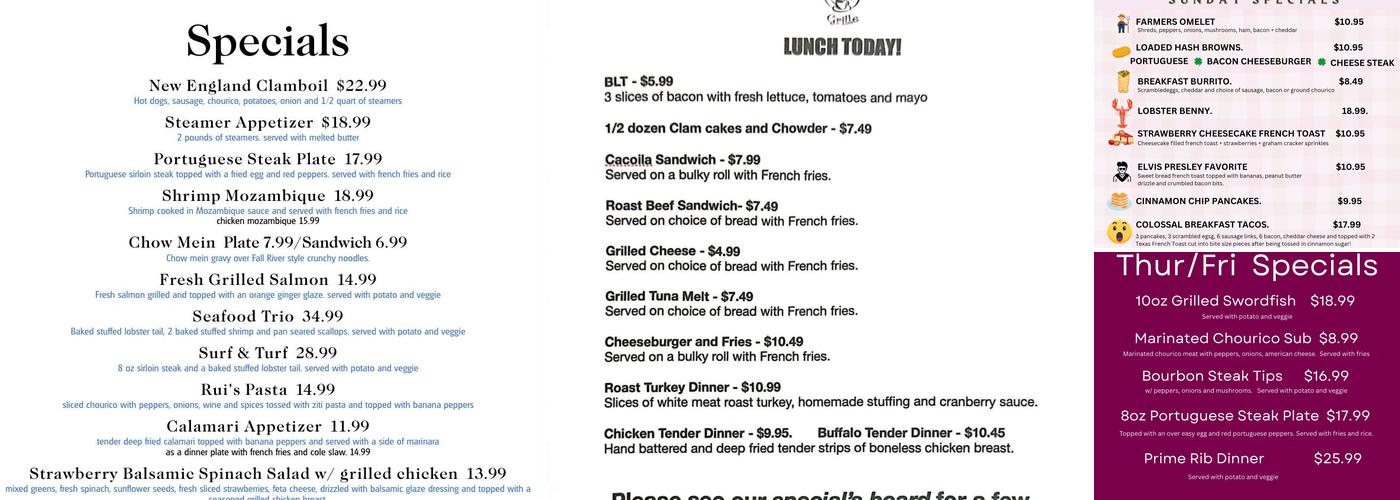 Somerset Restaurant & Grill Menu