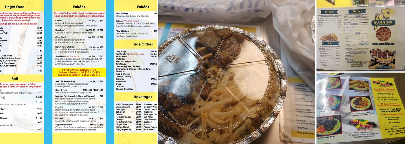 Cool Runnin's Caribbean Menu