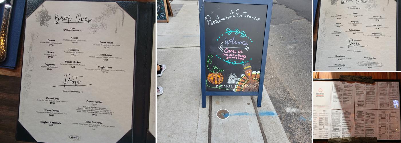 Panico's Restaurant & Bar w/ Brick Oven Pizza Menu