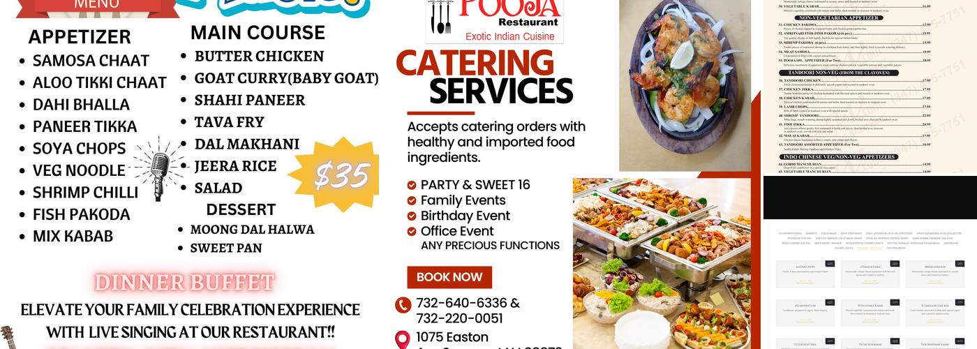 Pooja Exotic Indian Cuisine Menu