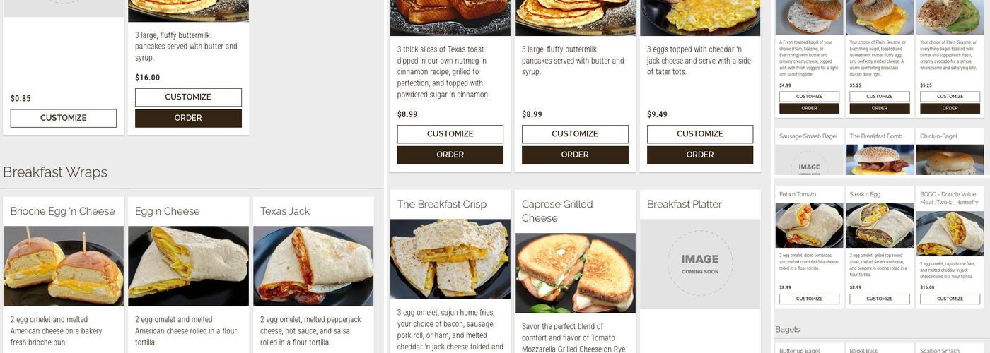 Hansel 'n Griddle Menu