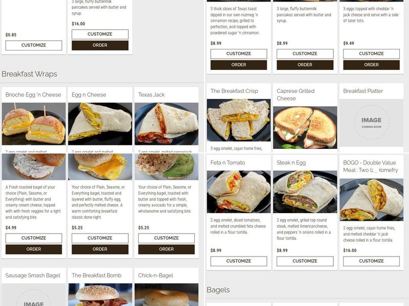Hansel 'n Griddle Menu