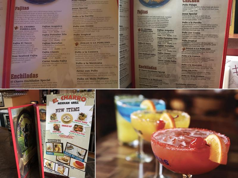 El Charro Menu