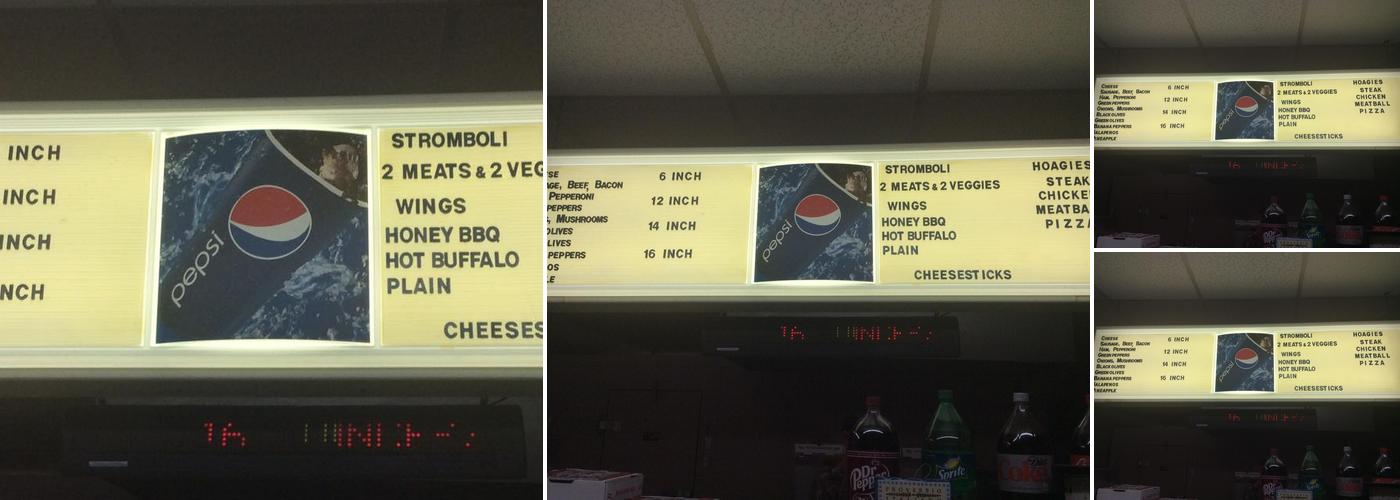 Valley Pizza Menu