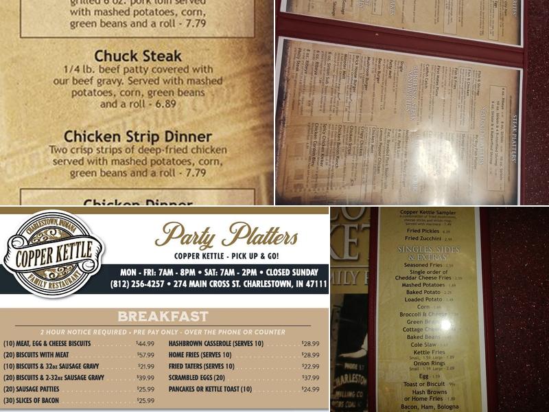 Copper Kettle Menu