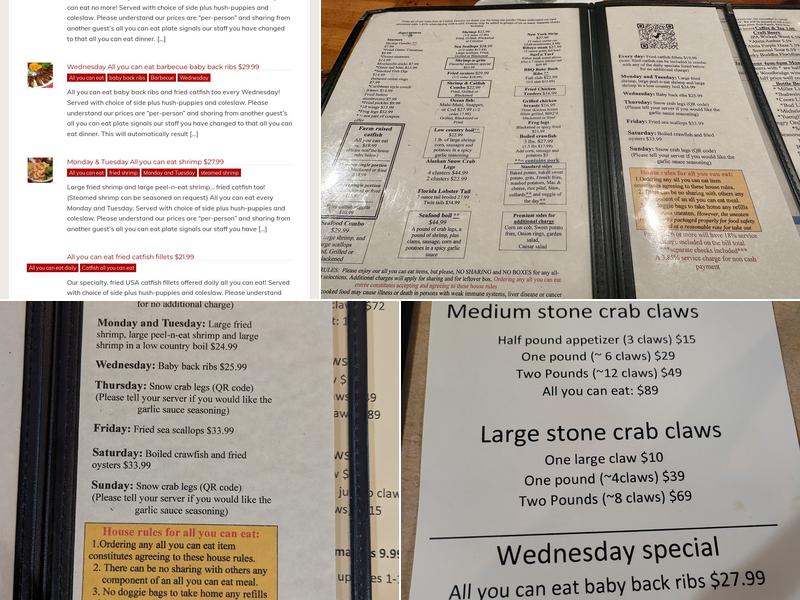 Catfish Deweys Menu