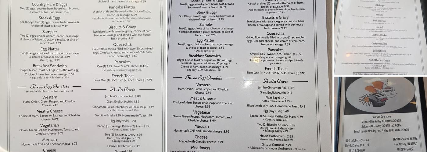 A Nice Restaurant Menu