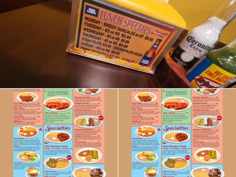 El Nopal, New Albany, IN Menu