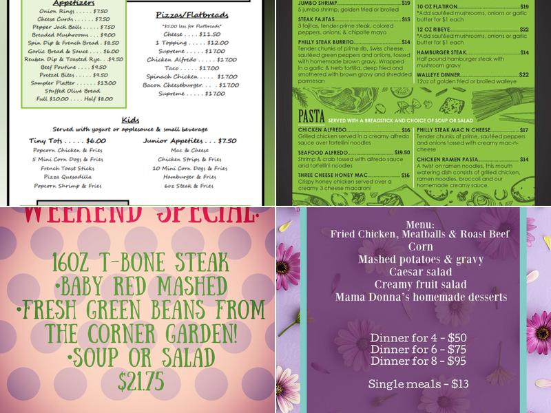 Knott's Corner Bar & Grill Menu