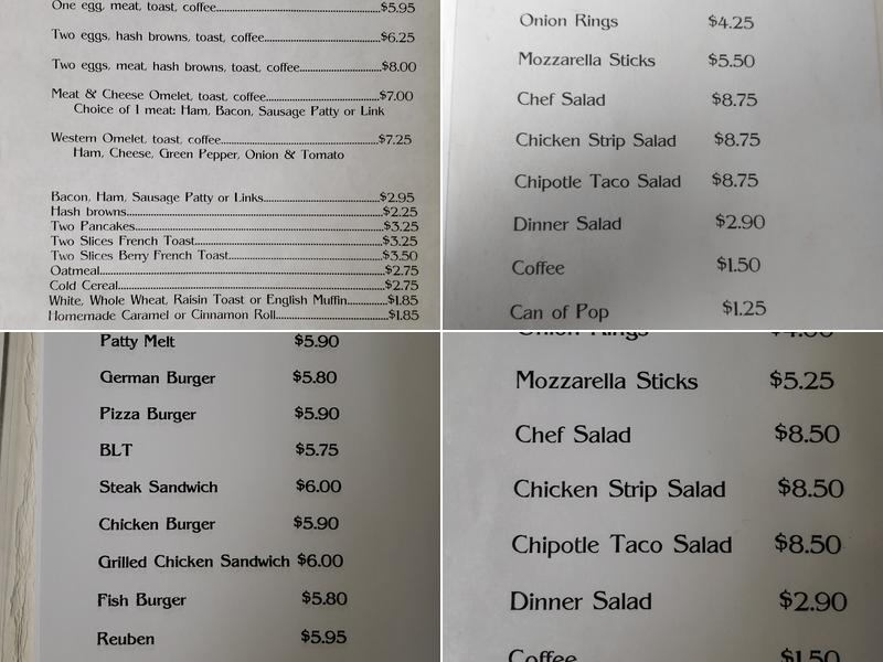 Pete's Grill Menu